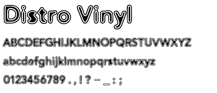 Distro Vinyl font